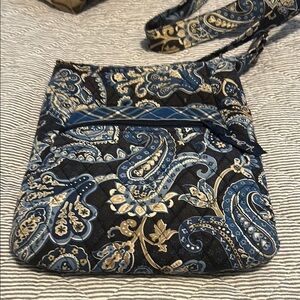 Stylish Blue and Gold Paisley Women's Bag